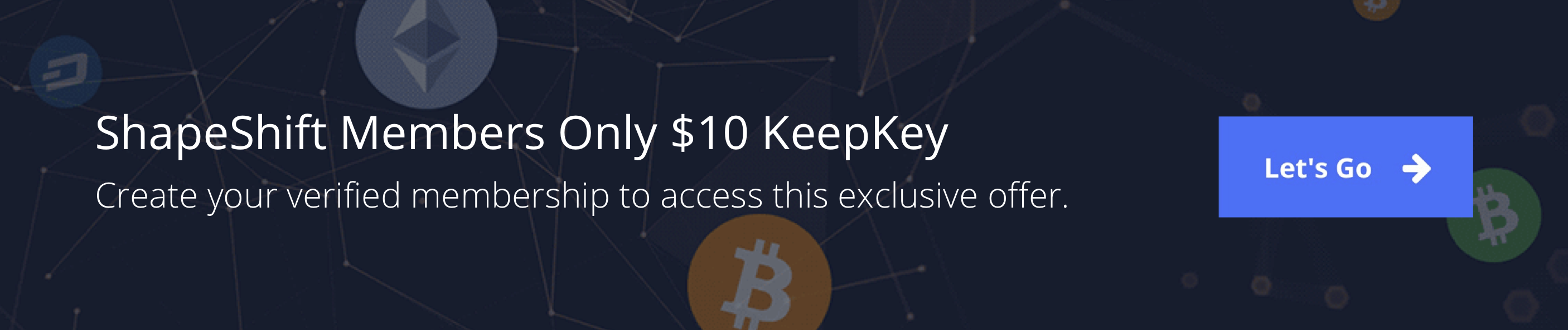 ShapeShift Members Only: Sign up to receive a KeepKey hardware wallet for only $10.
