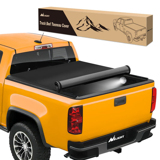 5.2ft Soft Roll Up Truck Bed Cover for Chevy Colorado / GMC Canyon 2015-2022 Nilight