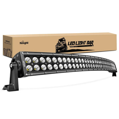 LED Light Bar 54 Inch 312W Double Row Curved Black Spot Flood Led Light Bar