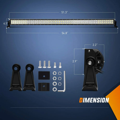  Product Dimension Of Nilight LED Light Bar