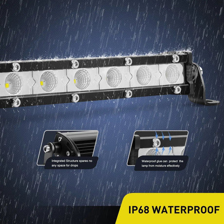 LED Light Bar 7" 18W 1530LM Ultra-Slim Flood LED Light Bar (Pair)