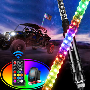 2FT LED Whip Lights