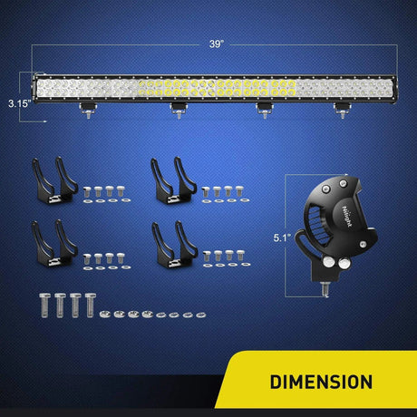 LED Light Bar 39" 252W Double Row Spot/Flood LED Light Bar