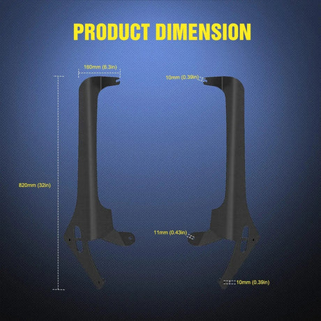 52 Inch Light Bar Windshield Frame Mounts for Jeep Wrangler JL/JLU Unlimited 2018-2024 Nilight