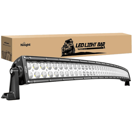 LED Light Bar 50" 288W Double Row Curved Spot/Flood LED Light Bar