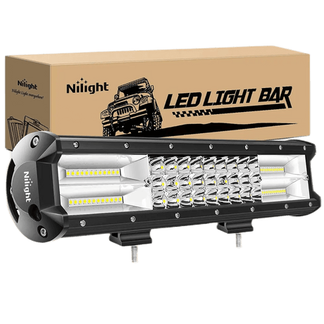 LED Light Bar 15" 216W 21600LM Triple Row Spot/Flood Led Light Bar