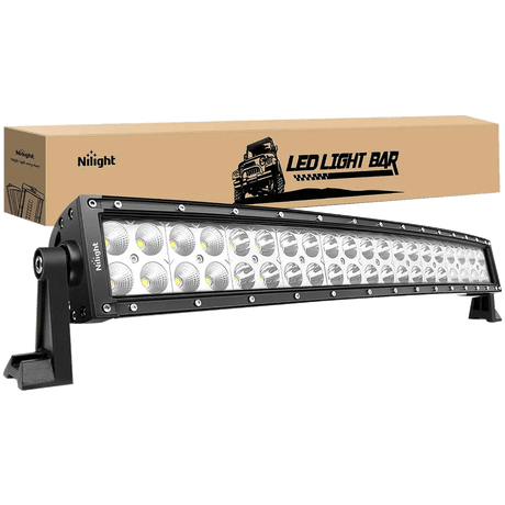 LED Light Bar 22" 120W Double Row Curved Spot/Flood LED Light Bar