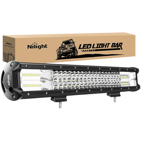 LED Light Bar 20" 288W 28800LM Triple Row Spot/Flood LED Light Bar